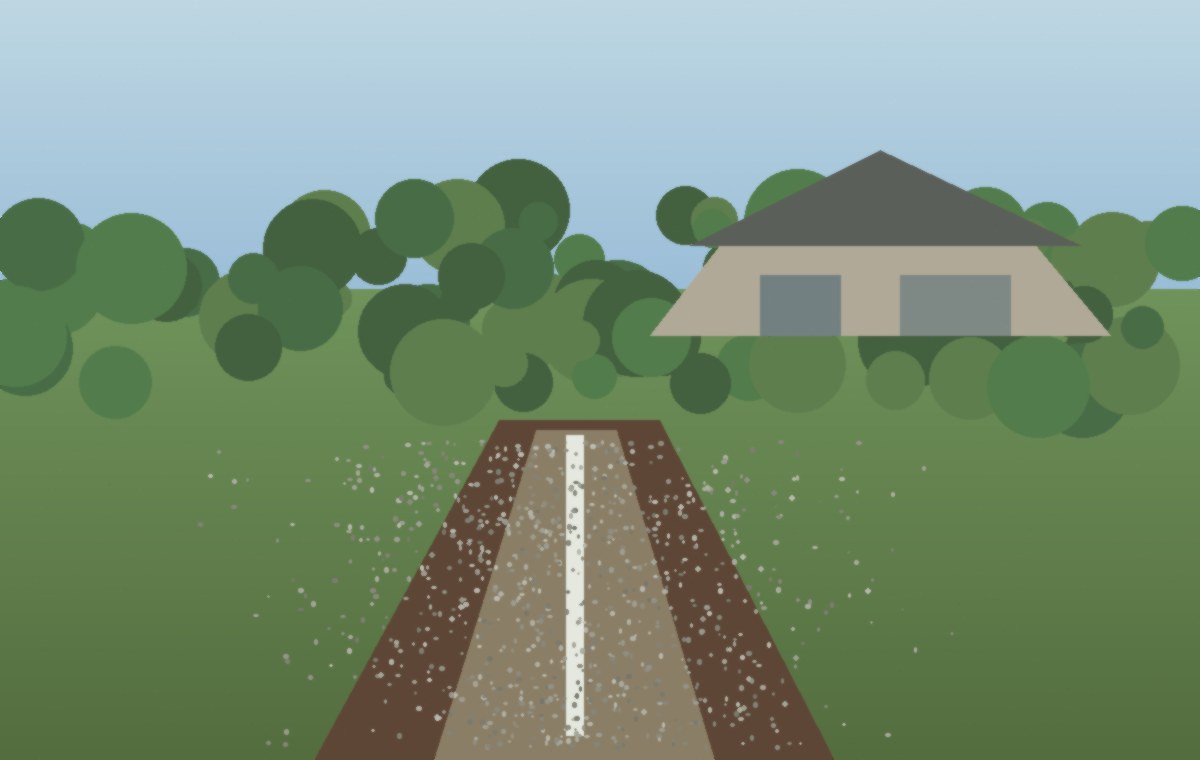 Property context photo for planning a French drain in Franklin Tennessee